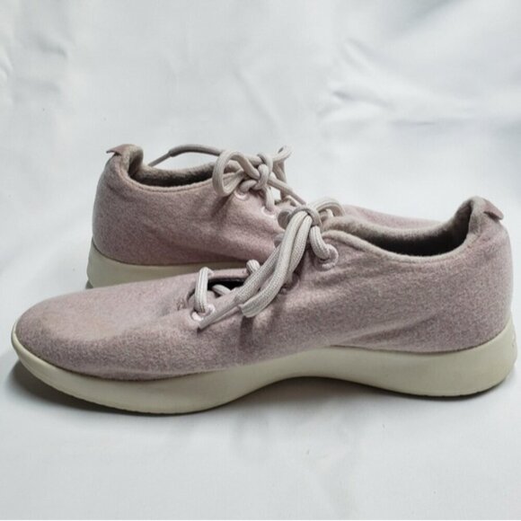 Allbirds Superfine Merino Lace up Sneakers Pale Pink Women's Size 9 - Picture 7 of 15
